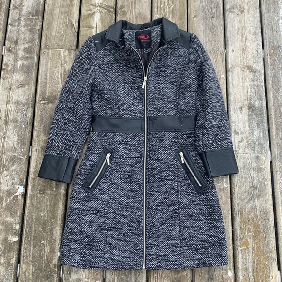 Yoki New York Outerwear Collection Tweed Coat - Picture 1 of 9